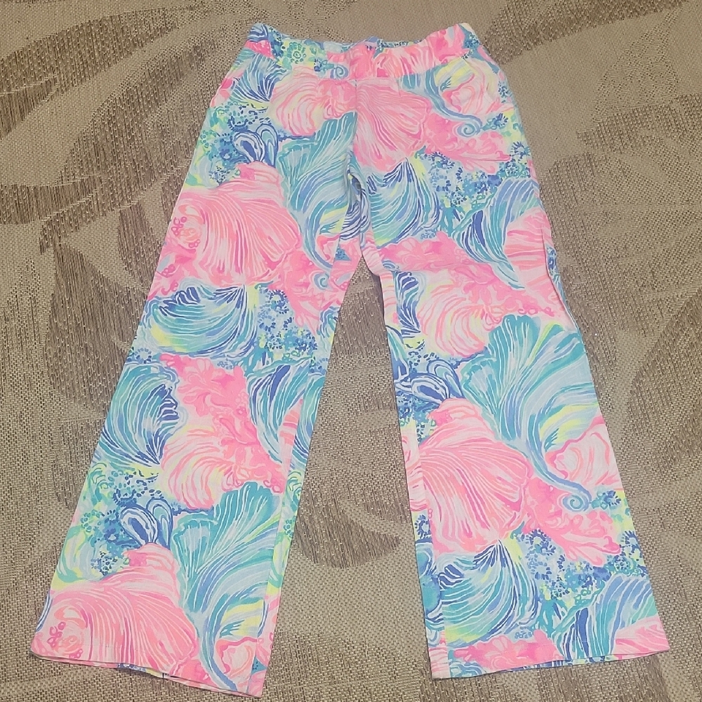 Lilly Pulitzer Pink and Blue Casual Bottoms
